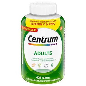 센트럼 어덜트 성인 남녀공용 종합비타민 Centrum Adult Multivitamin 425 Tablets