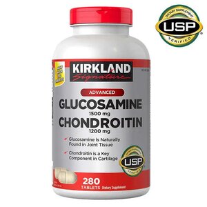 Kirkland Glucosamine &amp; Chondroitin, 280 Tablets 글루코사민 콘드로이틴 280정